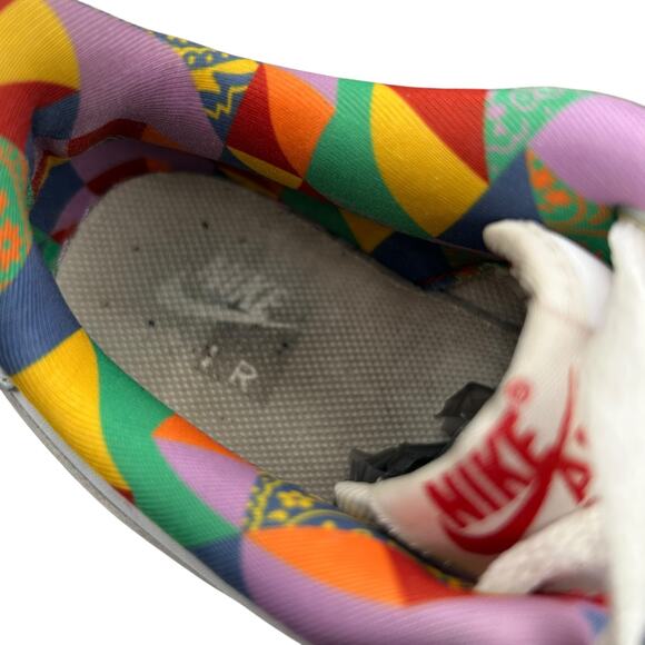 Nike Boys Air Force 1 Low LV8 White Playful Print Sneakers Shoes Size 5Y - Picture 14 of 16